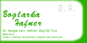 boglarka hafner business card